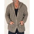Long Knıt Cardigan Vizon