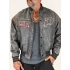Off System Vintage Crop Bomber Kahve
