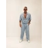 Yıkamalı Tencel Relax Takım Bebe Mavi