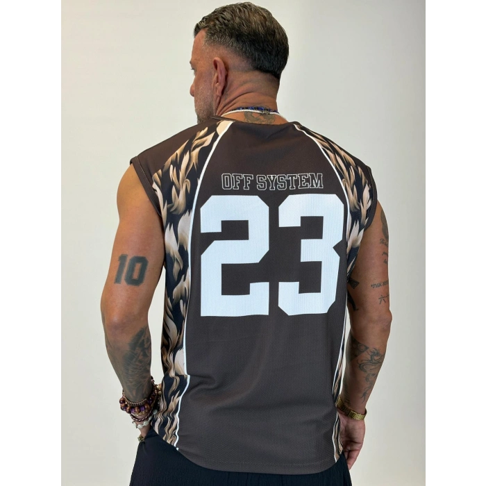 23 Leopar Desenli Sleeves Kahve