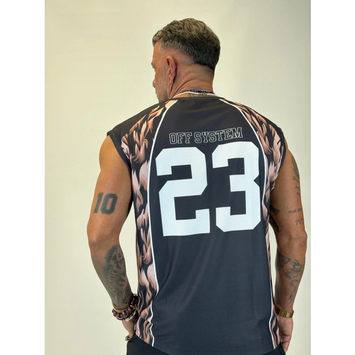 23 Leopar Desenli Sleeves Siyah