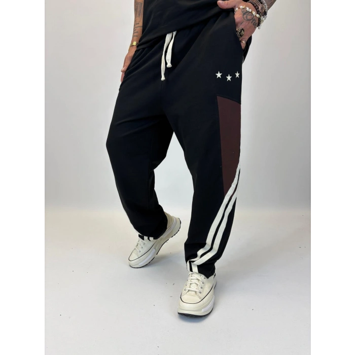 3 Stars Kolsuz Takım Siyah