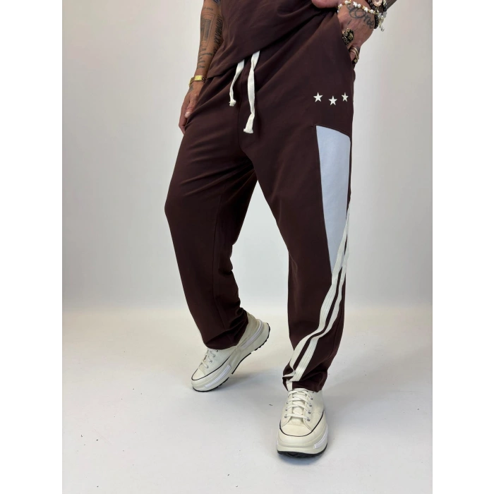 3 Stars Kolsuz Takım Kahverengi