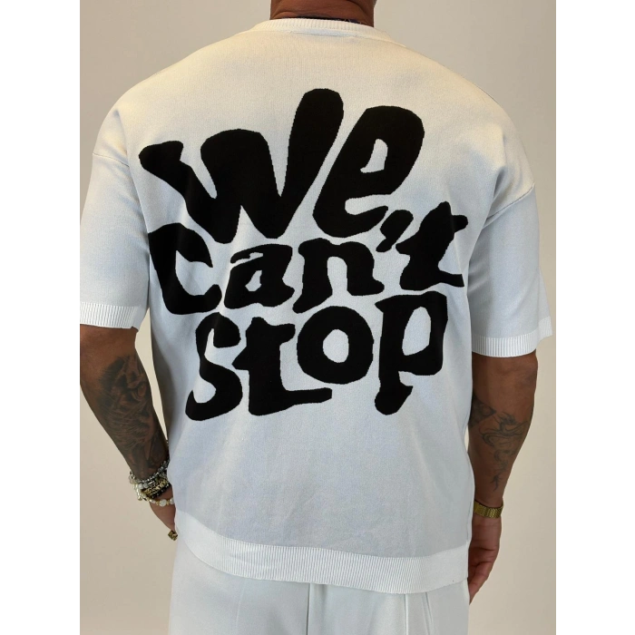 İpek Triko We Cant T-Shirt Beyaz