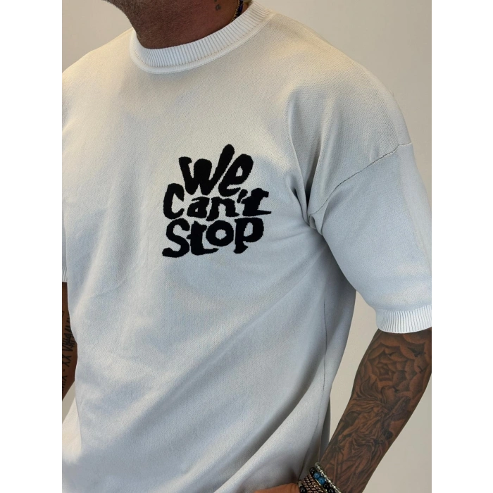 İpek Triko We Cant T-Shirt Beyaz