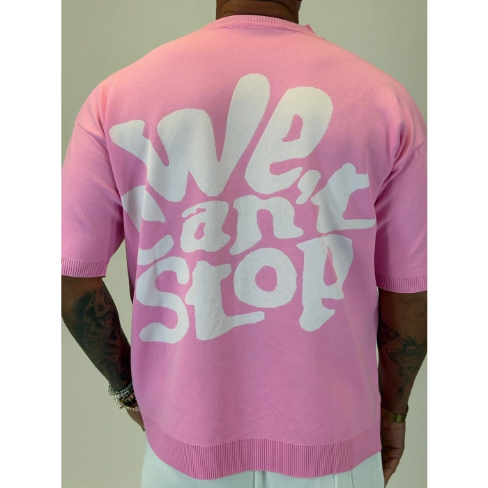 İpek Triko We Cant T-Shirt Pembe
