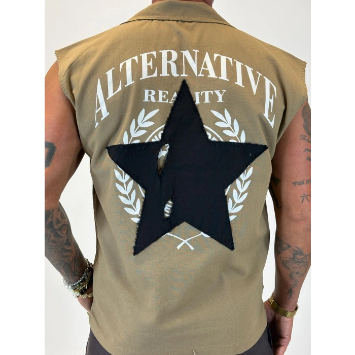 Star Kolsuz Gömlek Camel