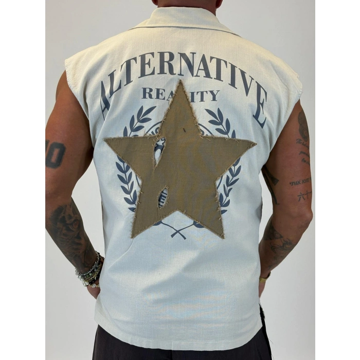 Star Kolsuz Gömlek Bej