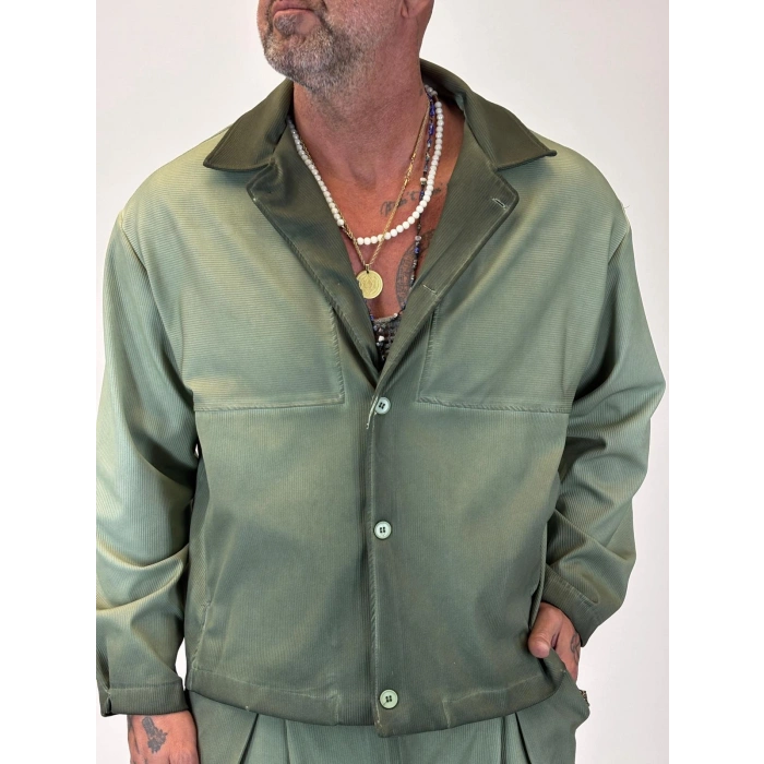 Oil Washed Takım Yeşil