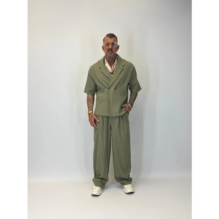 İnce Multi Krep Takım Haki