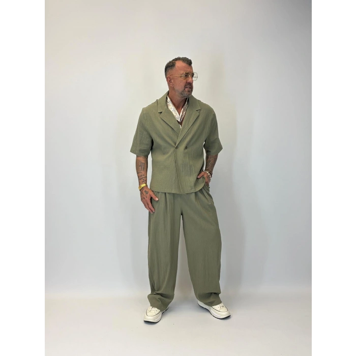 İnce Multi Krep Takım Haki