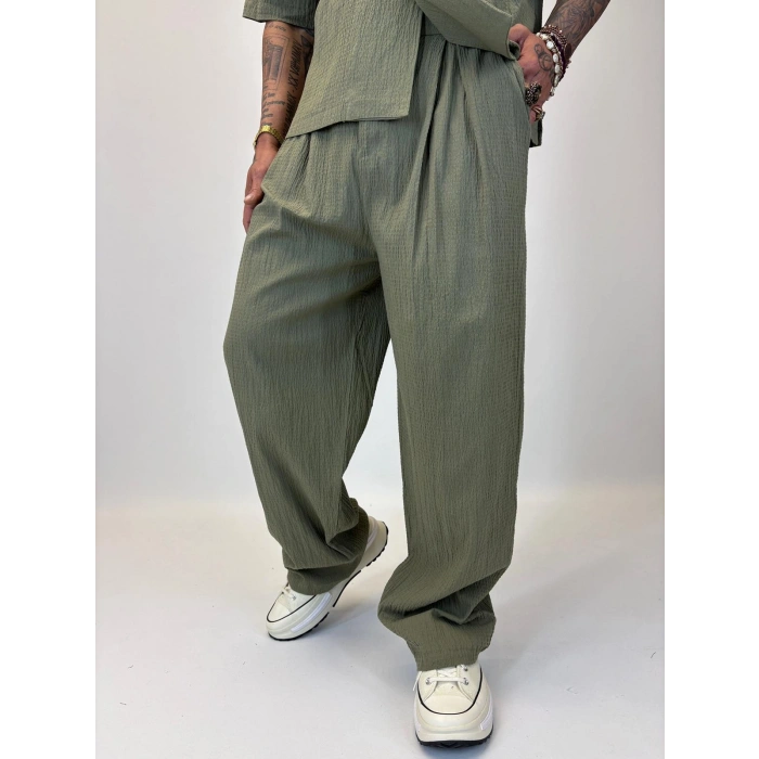 İnce Multi Krep Takım Haki