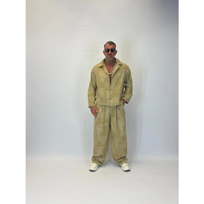 Shawl Patern Takım Hardal