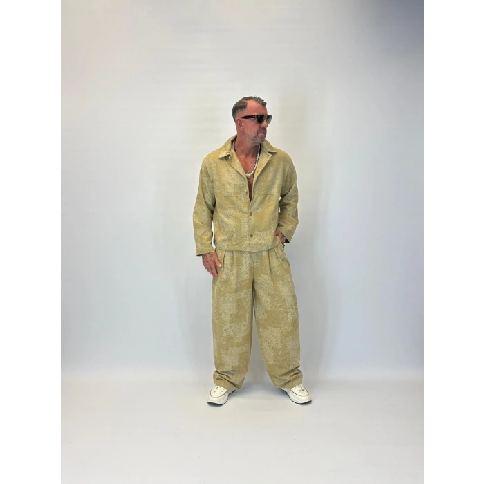 Shawl Patern Takım Hardal