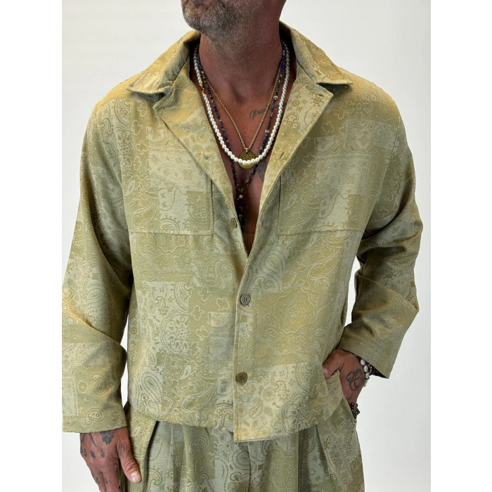 Shawl Patern Takım Hardal