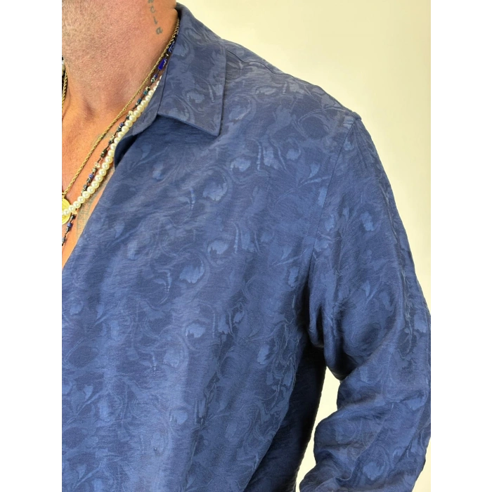 Jakarlı Tky Gömlek Lacivert