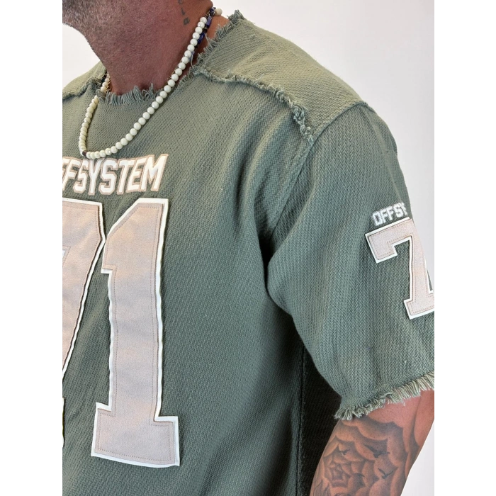 Hasır 71 Aplikeli T-Shirt Yeşil