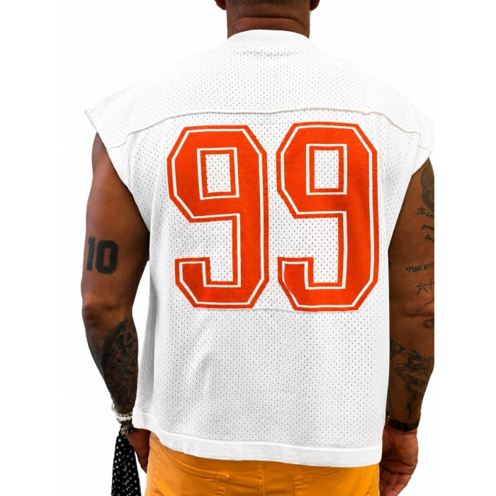 99 Sleeveless T-shirt Beyaz