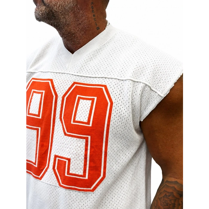 99 Sleeveless T-shirt Beyaz