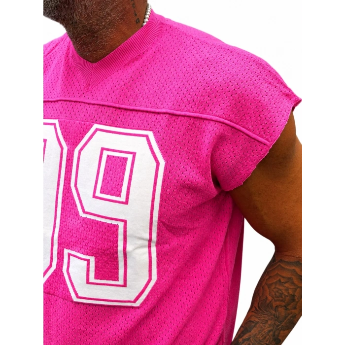 99 Sleeveless T-shirt Pembe