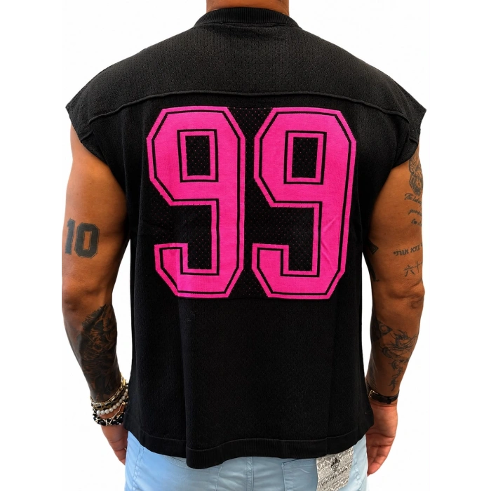 99 Sleeveless T-shirt Siyah
