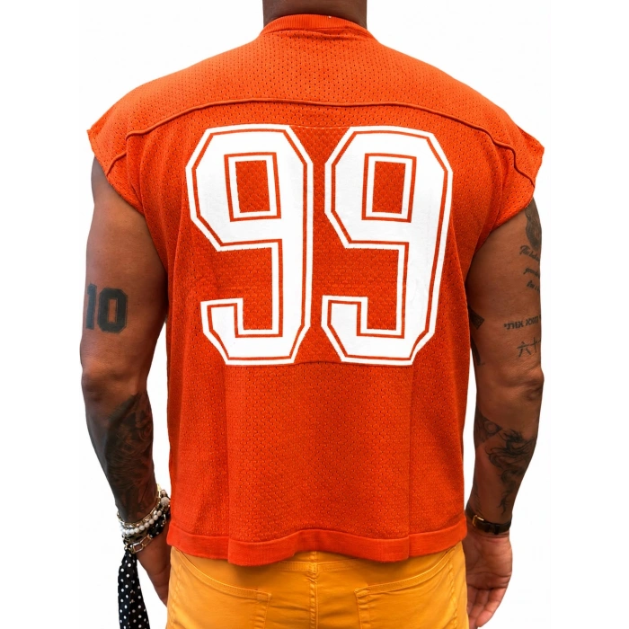 99 Sleeveless T-shirt Turuncu