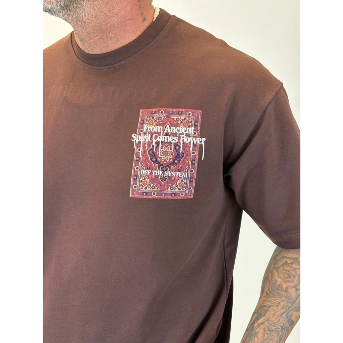 Antik Tiger T-shirt Kahverengi