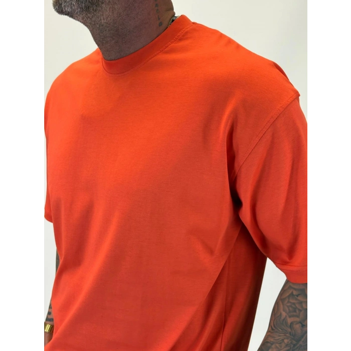 Basic Oversize T-shirt Turuncu