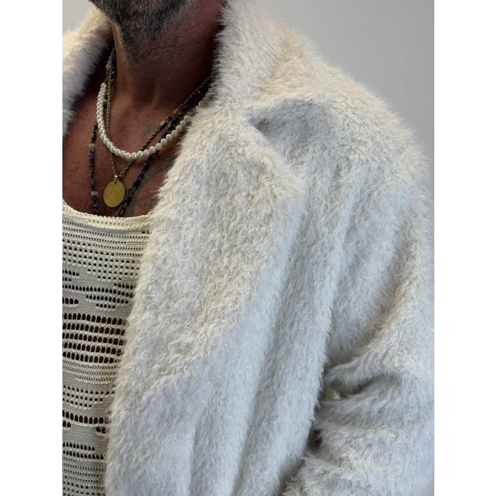 CAPO Çift Düğme Kaban Ekru