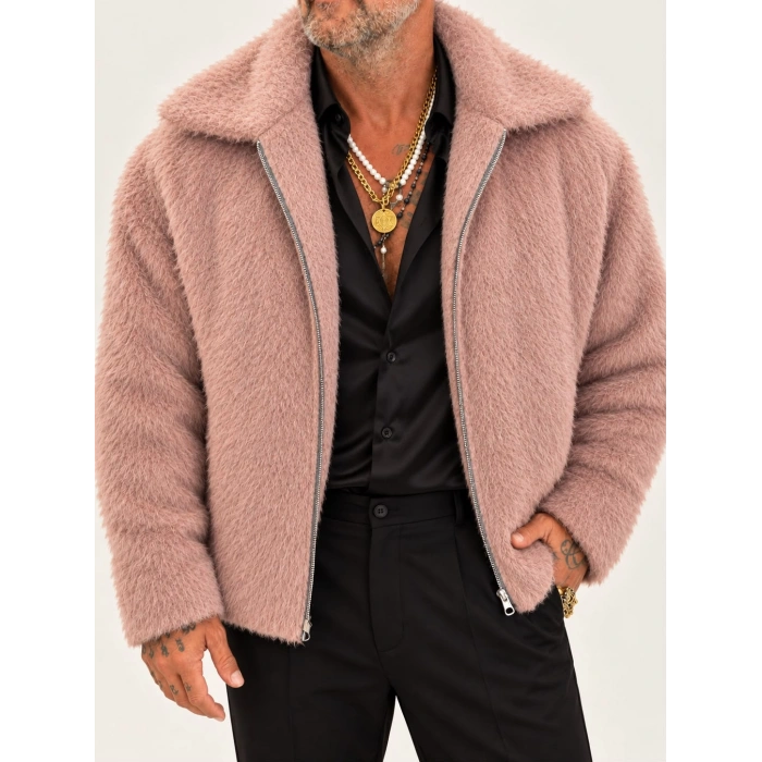 CAPO Kürk Mont Pembe