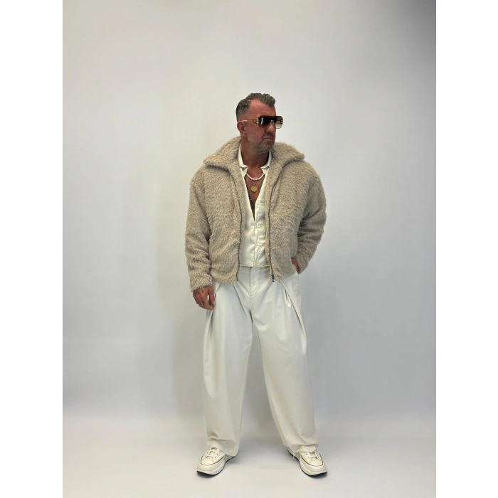 CAPO Kürklü Mont Bej