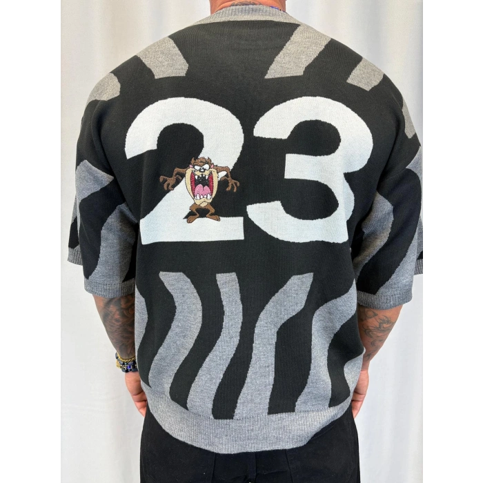 Cartoon Triko T-Shirt Gri