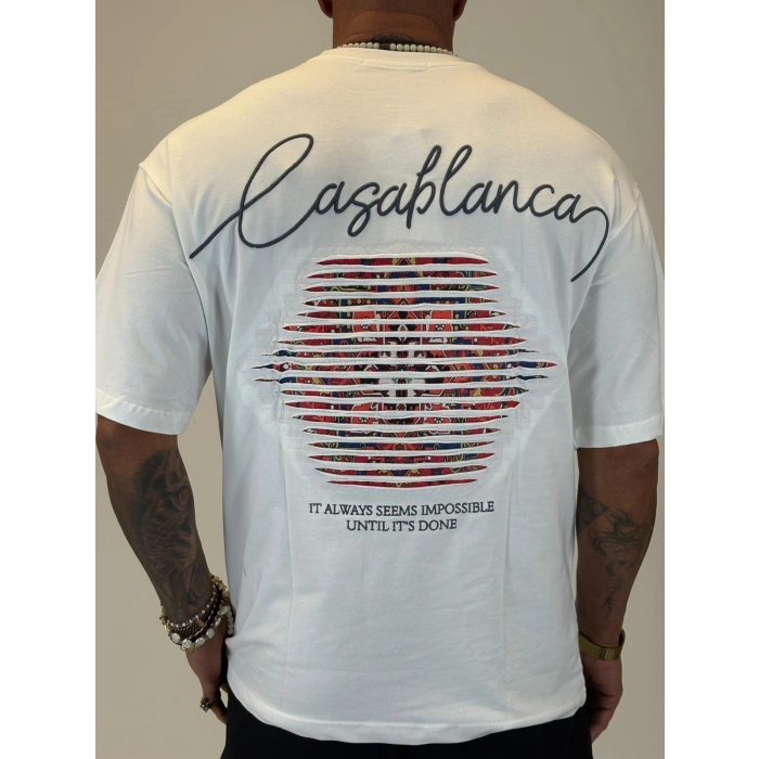 Casablanca T-shirt Beyaz