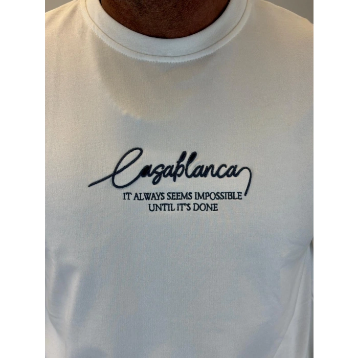 Casablanca T-shirt Beyaz