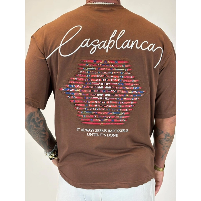 Casablanca T-shirt Kahverengi