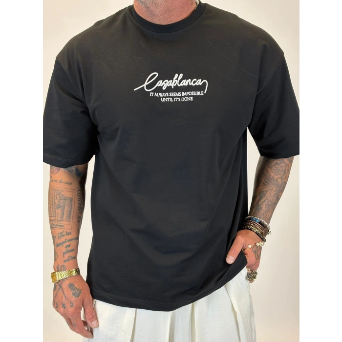 Casablanca T-shirt Siyah