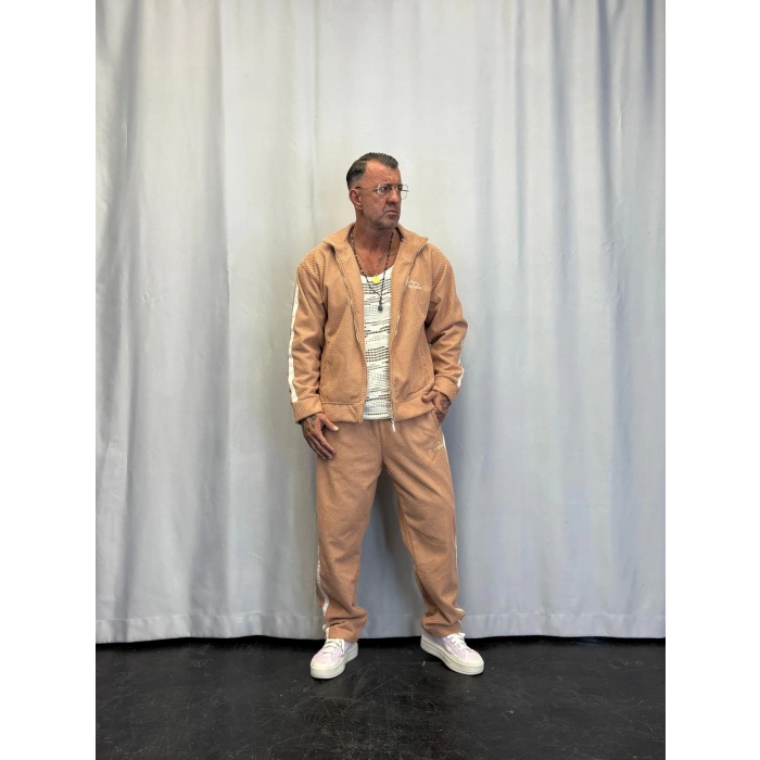 Crocodile Fur Takım Gül Kurusu