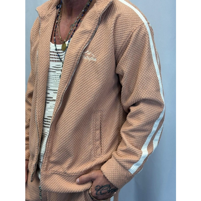 Crocodile Fur Takım Gül Kurusu