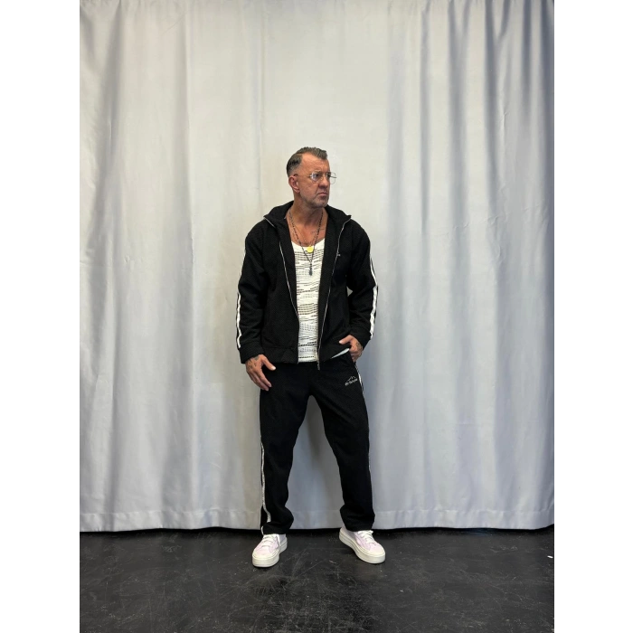 Crocodile Fur Takım Siyah