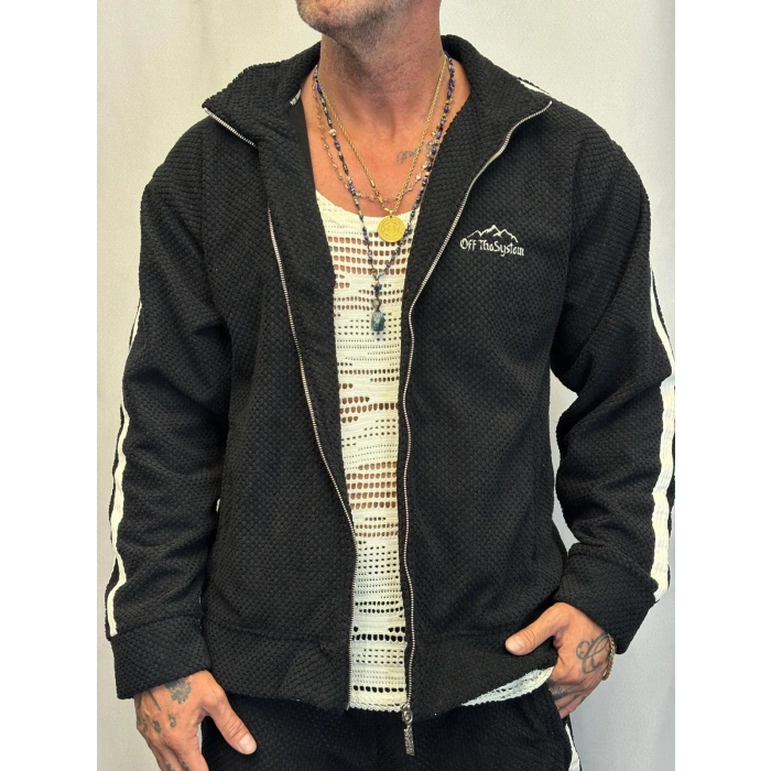 Crocodile Fur Takım Siyah