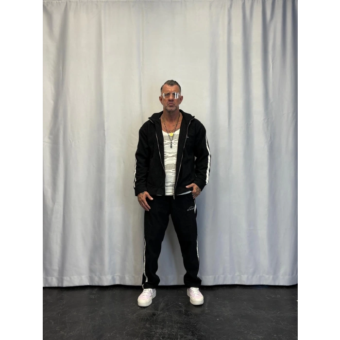 Crocodile Fur Takım Siyah