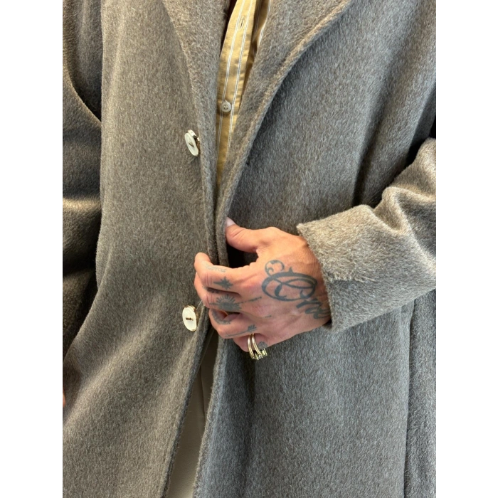 Fransız Cashmere Şalyaka Kaban Vizon