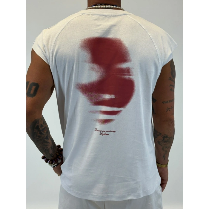 Ghost Kolsuz T-shirt Beyaz