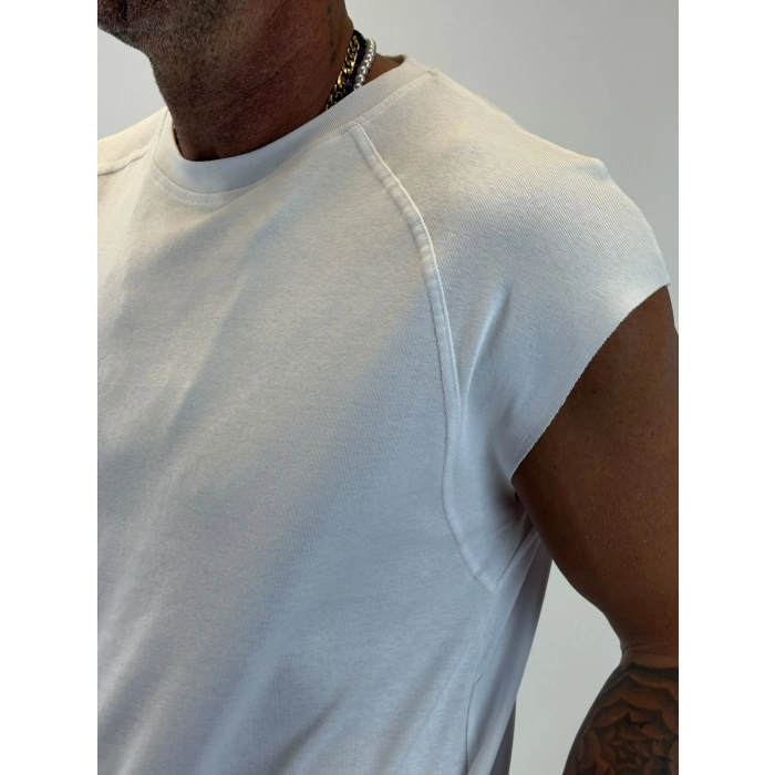 Ghost Kolsuz T-shirt Beyaz