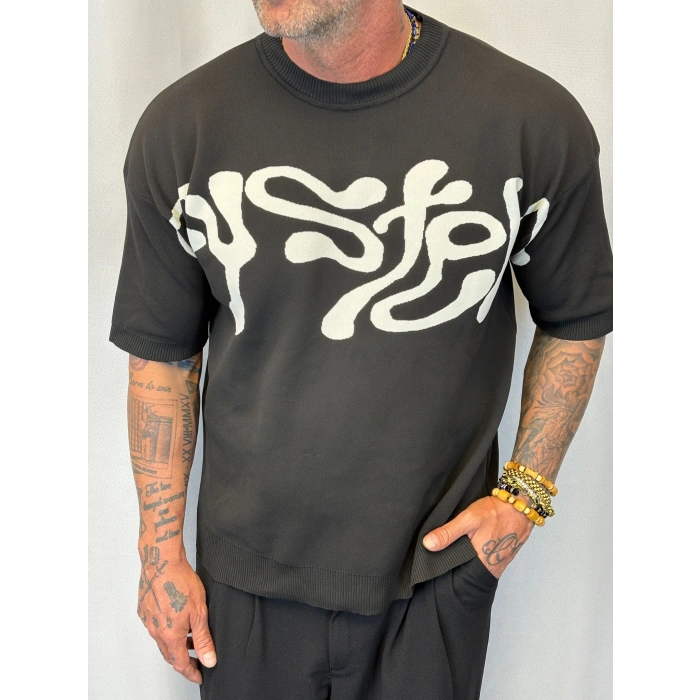 İpek Triko System T-Shirt Siyah