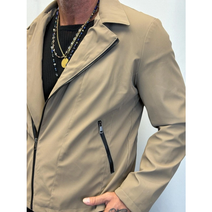 Karbon Deri Mont Bej