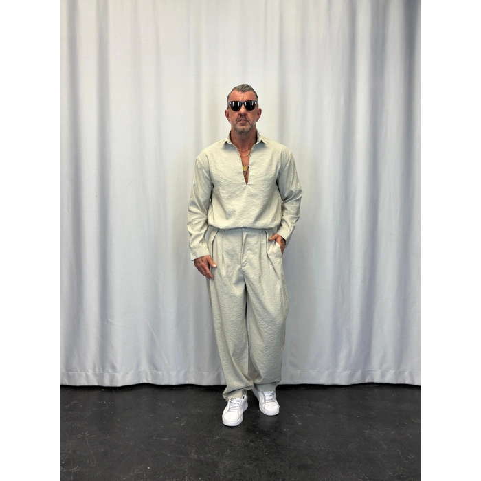 Modal 3 Düğmeli Takım Bej