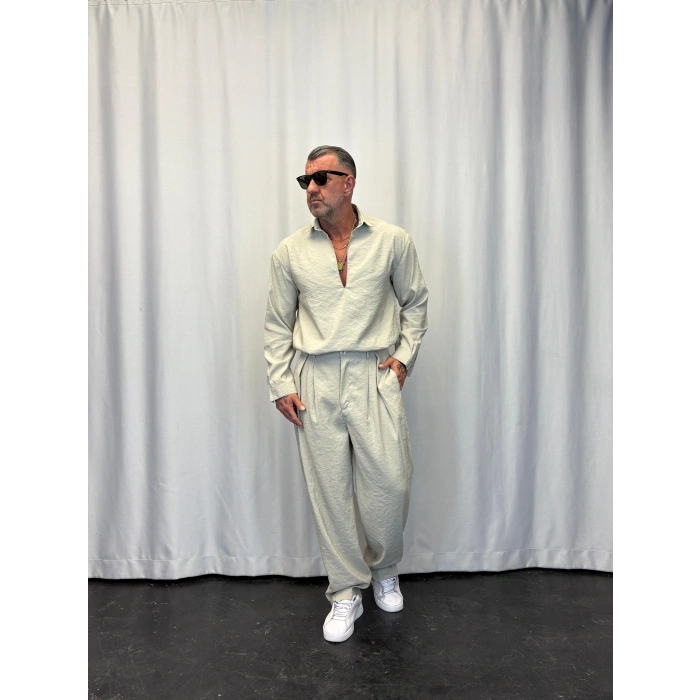 Modal 3 Düğmeli Takım Bej