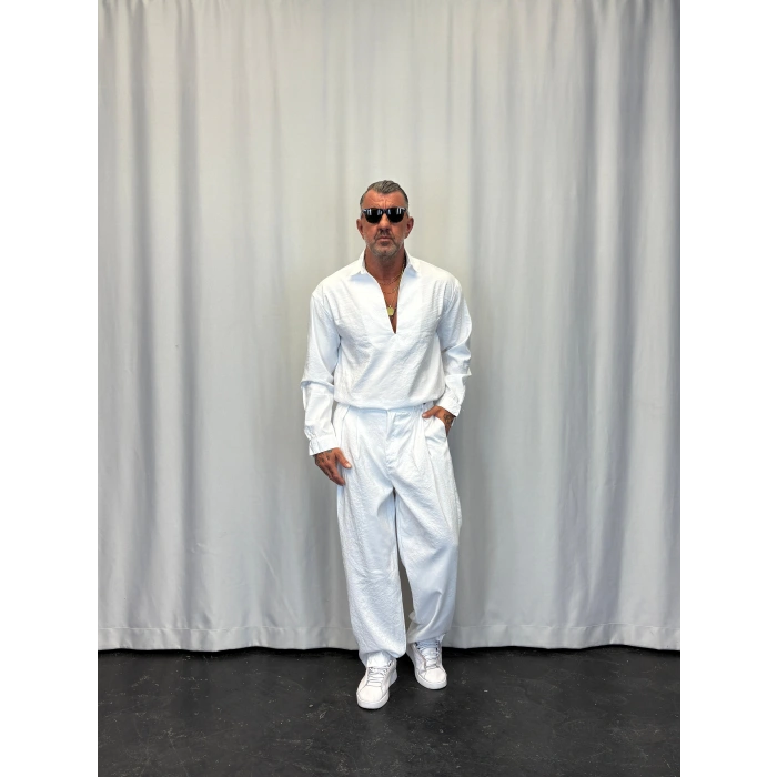 Modal 3 Düğmeli Takım Beyaz