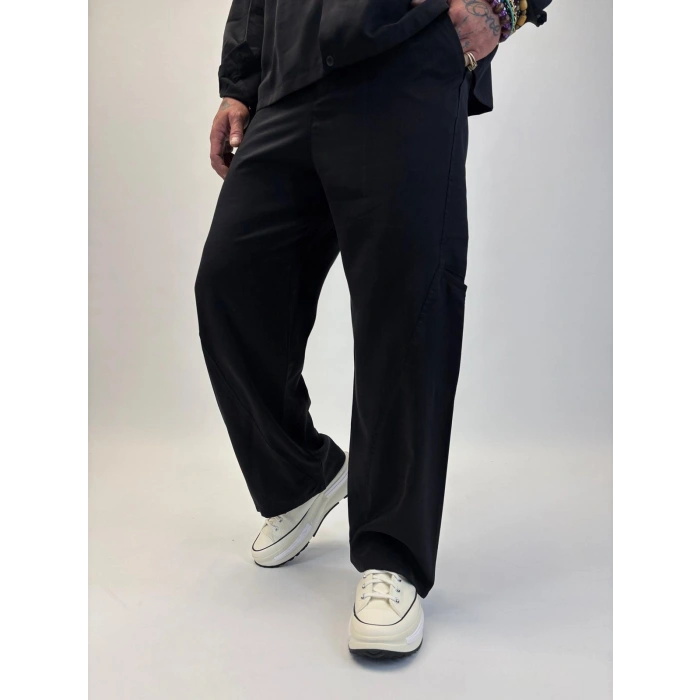 Orgnc Tencel Oversize Takım Siyah